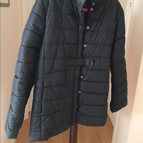 Black polyester coat - Picture 2 of 8